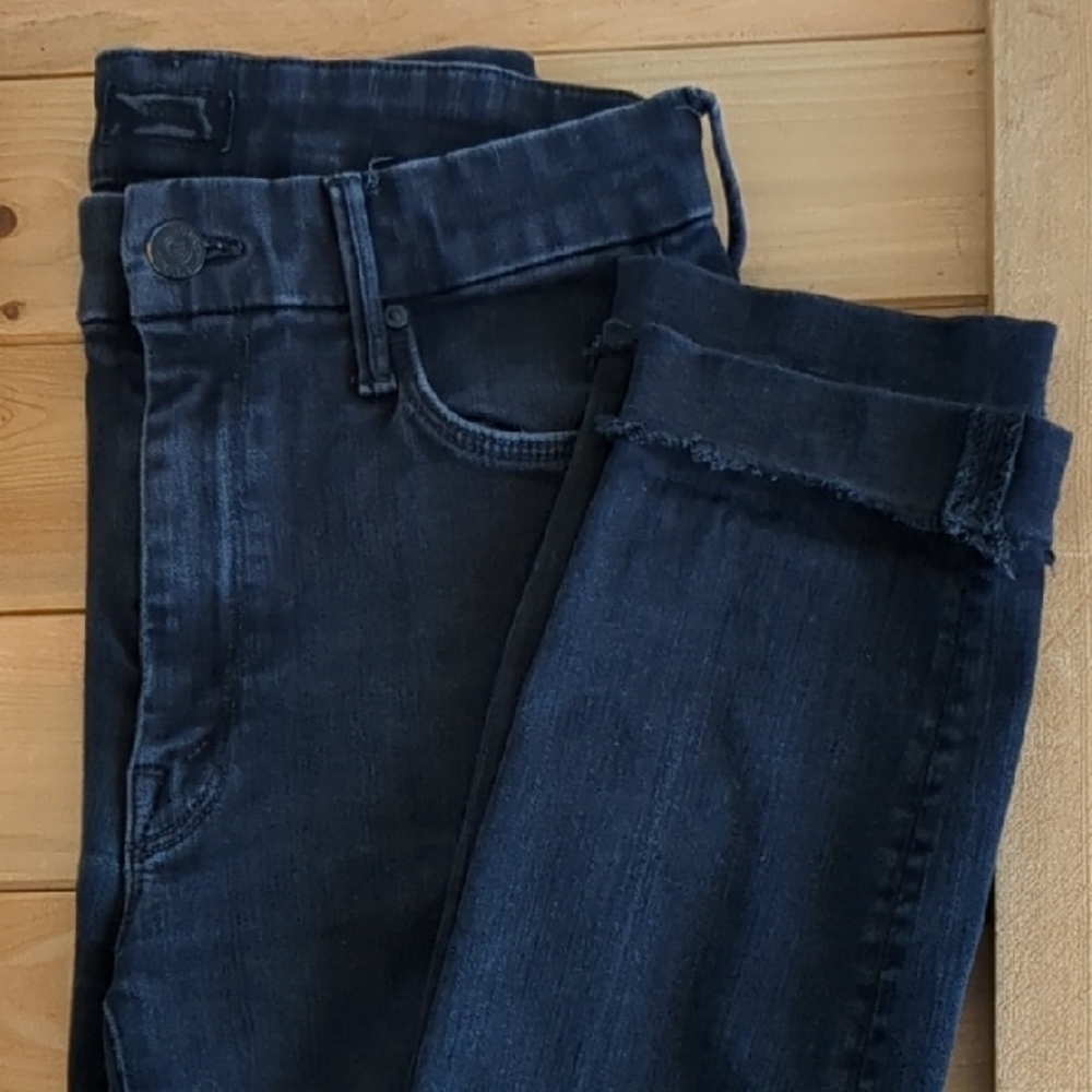 MOTHER Dark Blue/Black Jeans